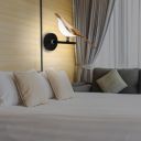 BLISSBELLS Adjustable Bird Wall Light, Wall Light (Rose Gold)...