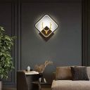 blissbells LED Stag Square White Wall Lamp Light- Warm White-Aluminium...