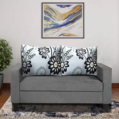 Blisscraft Amesty 2 Seater Fabric Sofa Set (Dark Grey)