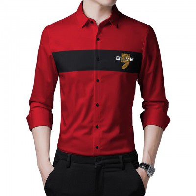 BLIVE Mens Regular Fit Shirt