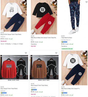 blive T-shirt track pants up to 91% off Starting From Rs.179