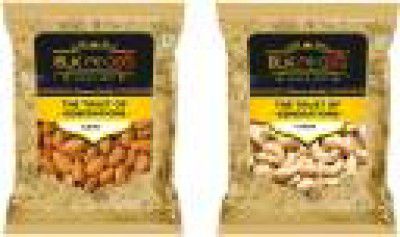 BLK FOODS Select 1000g Natural California Almond & Cashew| Dry Fruits Combo Pack- Cashews, Almonds  (2 x 500 g)
