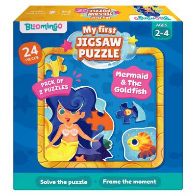Bloomingo Puzzle Kit - My First Jigsaw Puzzle - Unicorn & The Friendly Fairy - Jigsaw Puzzle for Kids