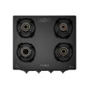 BLOWHOT Premium Design Tornado Brass 4 Burner Auto Ignition Gas Stove   (Emerald)...