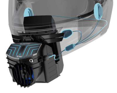 BluArmor BLU3 E20: Helmet Attachment That Provides Cooling, Dust-Blocking, De-Fogging and Connected Infotainment Over Bluetooth