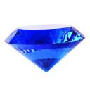 Blue Crystal Glass Diamond Shaped Decoration 60mm Jewel Paperweight, Gift Decoration Idea for Christmas, Thanksgiving and Birthday...
