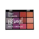 Blue Heaven 12-In-1 Metallic Finish Bling Eyeshadow (Cocktail Fever, 22 G)...