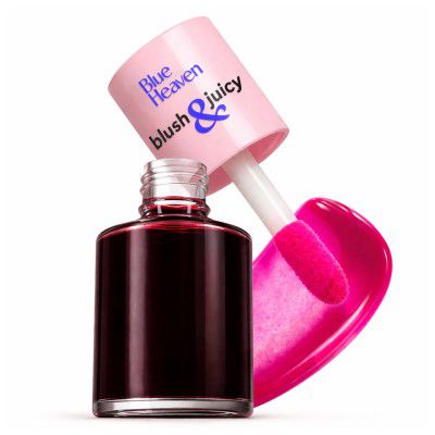 Blue Heaven Blush & Juicy Lip & Cheek Tint Infused with Pomegranate & Strawberry Extract 