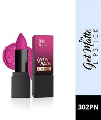 BLUE HEAVEN Get Matte Lipstick ((302-PN, 4 g), 4 ml)