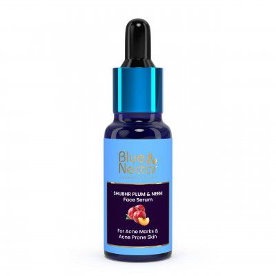 Blue Nectar Plum Face Serum for Acne Prone Skin and Acne Marks | Oil Free Anti Acne Serum for Oily Skin | Pore Minimizing Serum for Bumpy Texture (30ml)