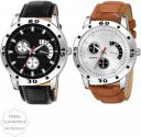 Blue Pearl  Analog Watch - For Men Combo Pack Of 2 New Arrival Black & Brown...