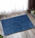 Blue Polyester Max Absorbent Bath Mat 18 x 12 inches,...