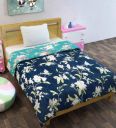 Blue Polyester Patterned 120 GSM  Single Bed Kids Comforter,...