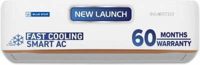 Blue Star 2026 Model 1.5 Ton 4 Star Split Inverter with Wi-fi AC (ID518GNURS, White)