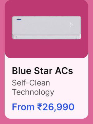 Blue Star ACs from Rs. 26990 in Flipkart Big Billion Days Sale.