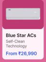 Blue Star ACs from Rs. 26990 in Flipkart Big Billion Days Sale....