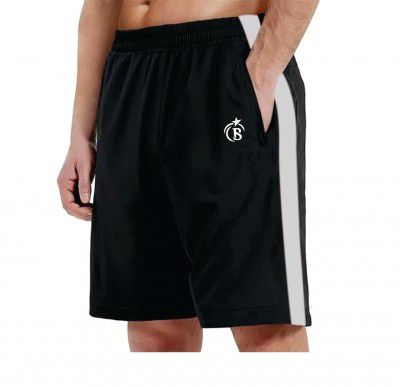 BLUE STAR SHARK Combo Athletic Sports Short || Shorts for Men with Zip Pockets ||Quick Dry || Lightweight Activewear Combo Shorts - Pack of 2