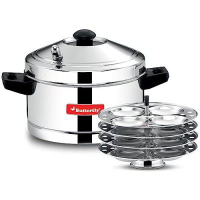Blueline Stainless Steel Idly Cooker with 4 plates