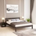 BLUEWUD Roverb Engineered Wood Queen Size Bed Without Storage (Wenge Finish)...