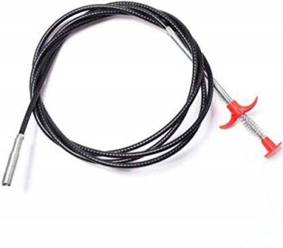 Blushinsta ABS and Stainless Steel Hair Catching Drain Cleaner Wire Spring Sink Cleaning Stick - 60 Cm