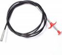 Blushinsta ABS and Stainless Steel Hair Catching Drain Cleaner Wire Spring Sink Cleaning Stick - 60 Cm...