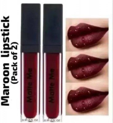 BLUSHIS 3 peice Maroon Liquid Lip colour set of 3 pc `  (Maroon, 18 ml)