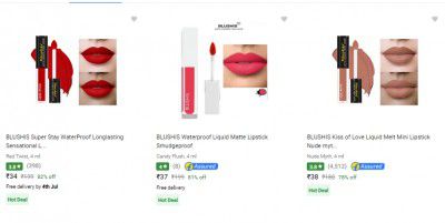Blushis Lipstick Upto 93% Off | Start @10