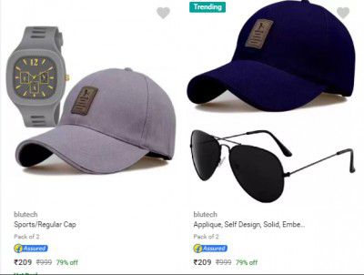 Blutech Mens Caps Combo @ ₹209