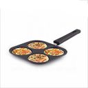 BMS Lifestyle 4 in 1 Classic Grill Mini Uttapam Tawa /Multi Snack Maker 4 in 1 - Mini Pancake Maker, Mini Crepe Pan, Pancake Moulds (19.5CM, Aluminium, Non-Stick)...