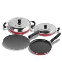 BMS lifestyle Non-Stick (4 Pcs Cookware Set Combo)...