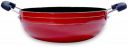 BMS Lifestyle Non-Stick Kadhai with 2-Way Non-Stick Coating, 22cm (Induction and Gas Stove Compatible), Aluminium, Black...