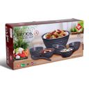 BMS Lifestyle Presents UTC Brook Design Plastic Bowls Microwave Safe 8 Pcs Pudding Bowl Set , Colour May Vary...