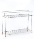 BMS LIFESTYLE Stainless Steel Spice 2-Tier Trolley Container Organizer Organiser/Basket for Boxes/Bathroom Organiser/Utensils Dishes Plates for Home...