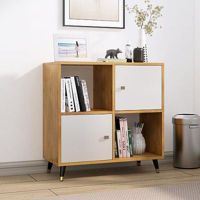 Bniture Book Shelf for Home Engineered Wood Bookshelf Multipurpose Study Room Home Decor Storage Rack Showcase Organizer (Size- 2.4 x 2.3) (GT & FW)