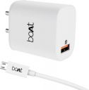 boAt 18 W Quick Charge 3 A Mobile Charger with Detachable Cable (White, Cable Included)...