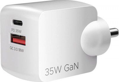 boAt 35 W GaN 3 A Wall Charger for Mobile (Crystal White)