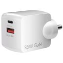boAt 35W GaN Wall Charger w/GaN Chip Tech, Fast Charging w/PD,PPS & QC 3.0, Compatible (Crystal White)...