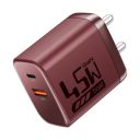 boAt 45W GaN Charger, 2 Output Ports (Monarch Red)...