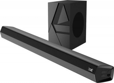 boAt Aavante Bar Thump with Wired Subwoofer, RMS 200 W Bluetooth Soundbar  (Carbon Black, 2.1 Channel)