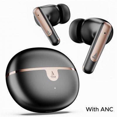 boAt Airdopes 161 ANC Elite w/ ANC, 50 HRS Playback, ASAP Charge & ENx Technology Bluetooth (Black, True Wireless)