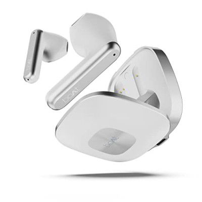 boAt Airdopes Genesis with 13MM Drivers, Quad Mics ENx™ Technology(Clear Voice Calls), Low Latency, 54H Playtime, ASAP™ Charge, IPX5, IWP™, in-Ear Detection(White Purity)