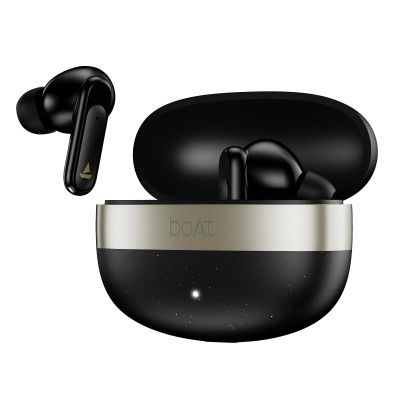 Boat Airdopes Plus 224, Powerful Spatial Audio, 60H Playback, Quad Mics AI-ENx™, 13 mm Drivers, Boat Hearables App