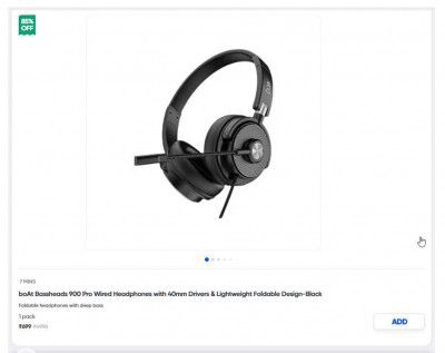 boAt Bassheads 900 Pro Wired Headphones