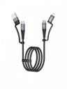 boAt FlexiCharge 400 4-in-1 Cable with USB-A Type-C & Lightning Port 60with3A PD Fast Charging...
