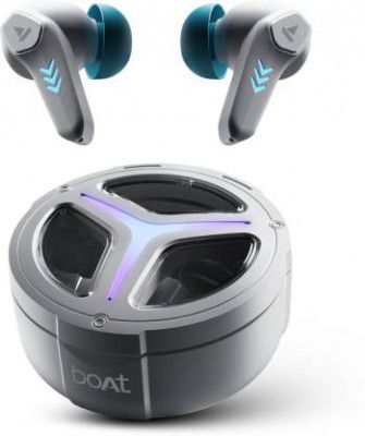 boAt Immortal 171 w/ Beast Mode(40ms Low Latency), 40 Hours Playback & RGB Lights Bluetooth  (White Sabre, True Wireless)