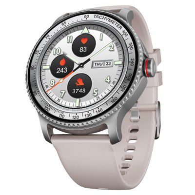 boAt Lunar Discovery w/ 1.39" (3.5 cm) HD Display, Smart Watch for Men & Women(Cherry Blossom)