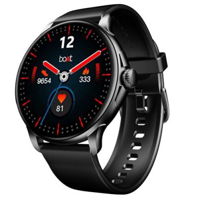 boAt Lunar Oasis AMOLED Display Smart Watch (Black)