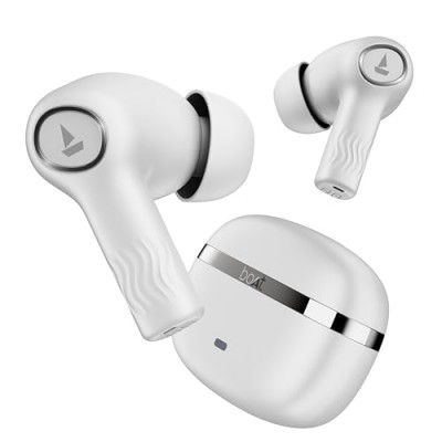 Boat Nirvana Ion, 120HRS Battery, Crystal Bionic Sound w/Dual EQ Modes (Ivory White)