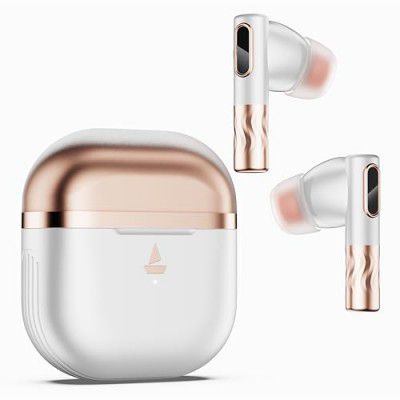 boAt Nirvana Zenith TWS in-Ear Earbuds 6-Mic AI-ENx™, 50 Hrs. Playback & Hearables App Support (Celestial White)