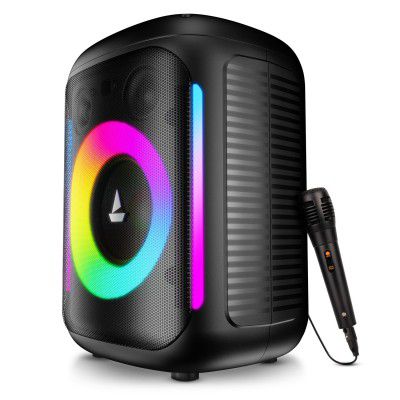 boAt PartyPal 30, 25W Signature Sound, RGB LEDs, Wired Mic for Karaoke